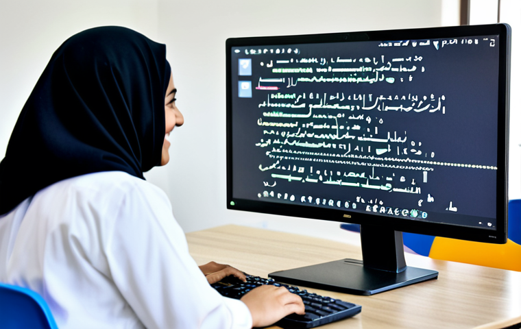 **

"A modern Arabic classroom. A fully clothed, smiling female teacher enthusiastically leads a coding workshop, projecting interactive code onto a large screen. Students are actively engaged, some wearing traditional clothing. Clean, bright environment, laptops open. Safe for work, appropriate content, professional development, modest attire, family-friendly. High-resolution, perfect anatomy, well-lit."

**