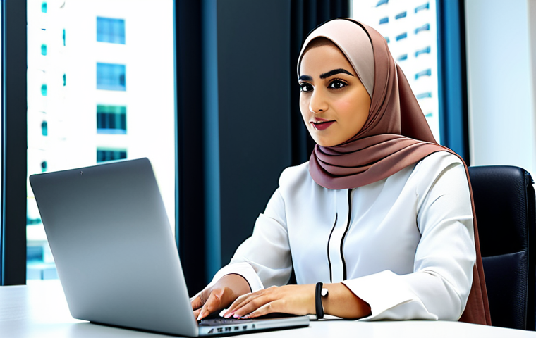 코딩교육지도사와 교육의 유연성 - Modern Arab Professional**

"A confident Arab businesswoman in a stylish, modest hijab and professio...