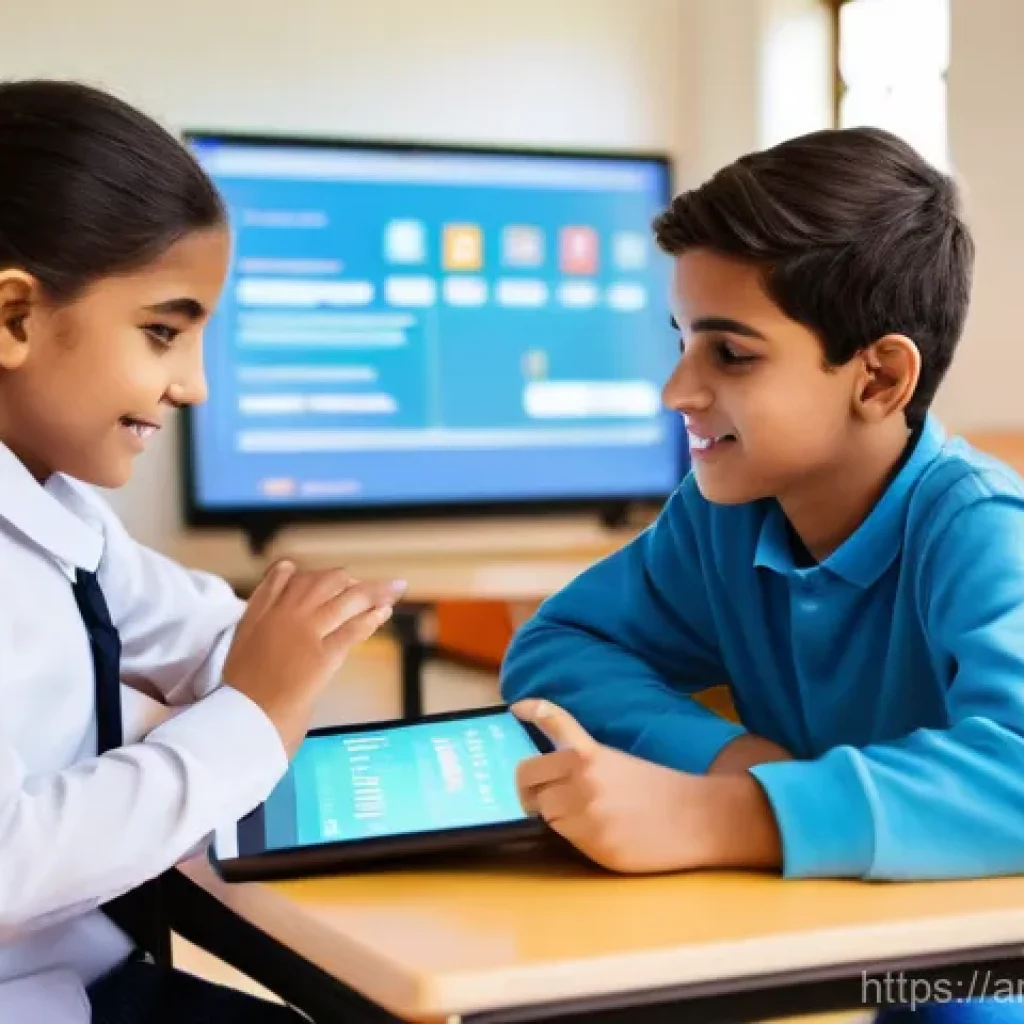 코딩교육지도사와 AI 활용 교육 사례 - **Image Prompt: Personalized AI Learning Journey**
A vibrant and modern classroom filled with di...